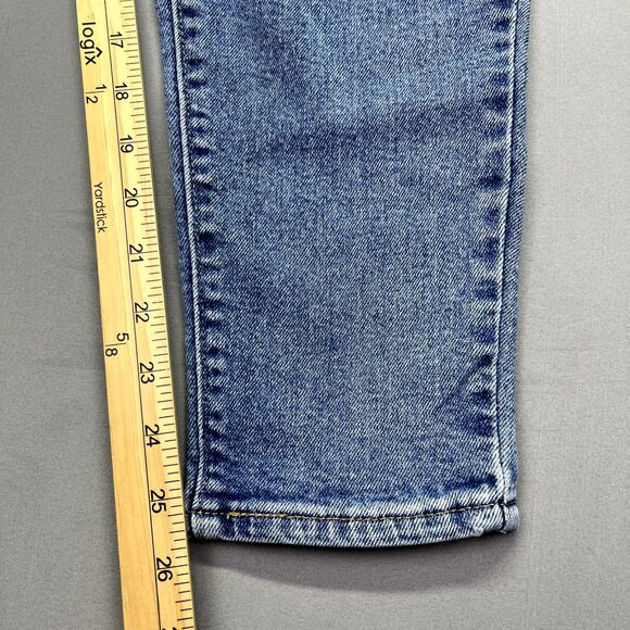 Levi’s Tag Size 26 High Waisted Taper Jeans Women's Stretch Pleats Blue - Picture 5 of 16